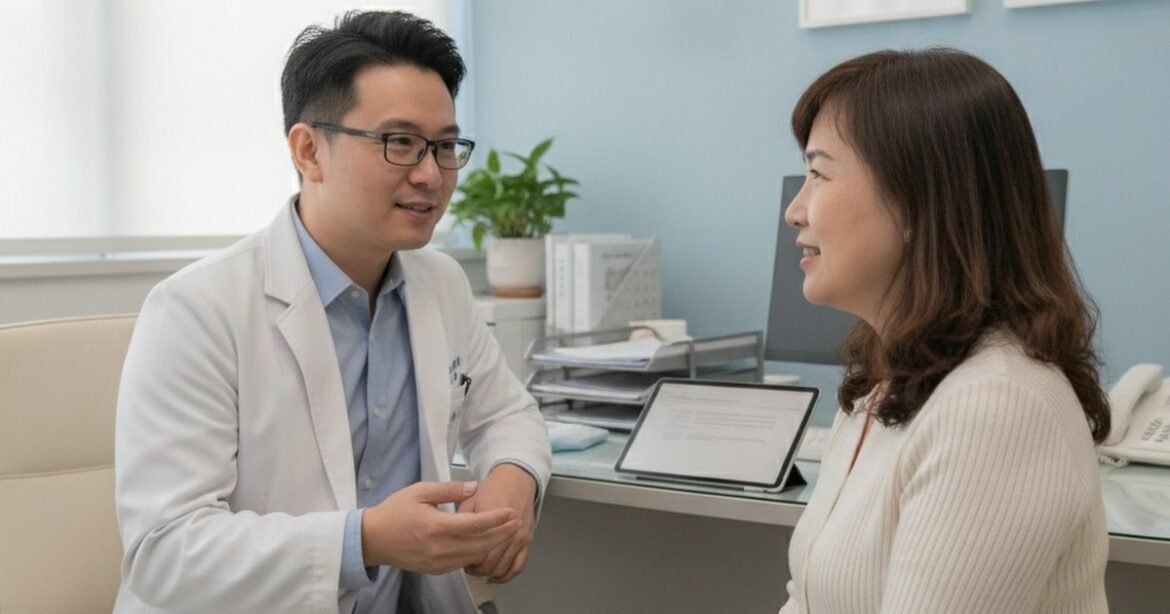 吳芮醫師介紹安全重點，解析FGF與PRP抗老機制。